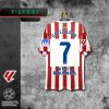 25, 26 camiseta local del Atlético Álvarez Liga de Campeones versión de aficionados griezmann Paul