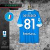 25,26 de blaune, casa de la camiseta napolitana, toma la camiseta de vidrio Maradona mactominelukaku