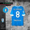 25,26 de blaune, casa de la camiseta napolitana, toma la camiseta de vidrio Maradona mactominelukaku