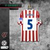 25, 26 camiseta local del Atlético Álvarez Liga de Campeones versión de aficionados griezmann Paul