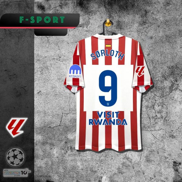 25, 26 camiseta local del Atlético Álvarez Liga de Campeones versión de aficionados griezmann Paul
